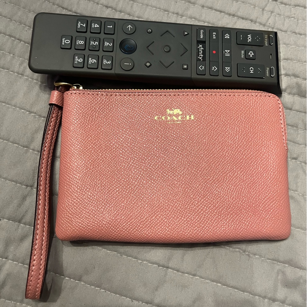 Coach pink wristlet